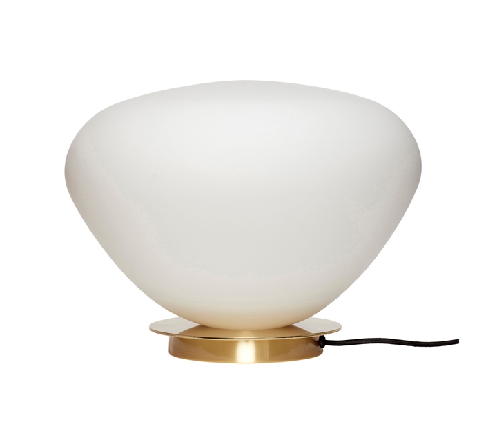 Bean bordlampe, hvid