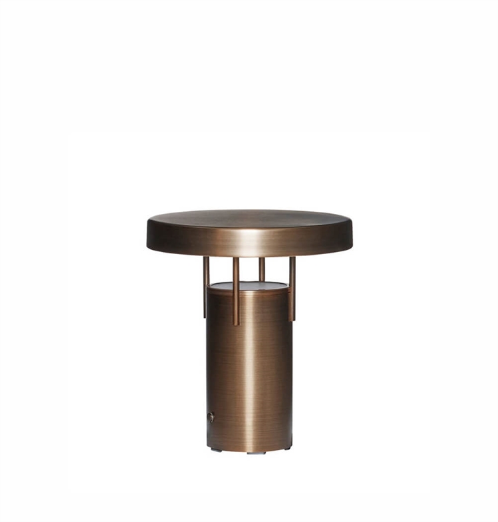 BringMe Portable Mini bordlampe / batterilampe, bruneret messing