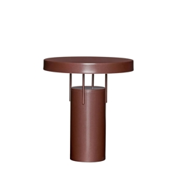 BringMe Portable bordlampe / batterilampe, metallic bourgogne
