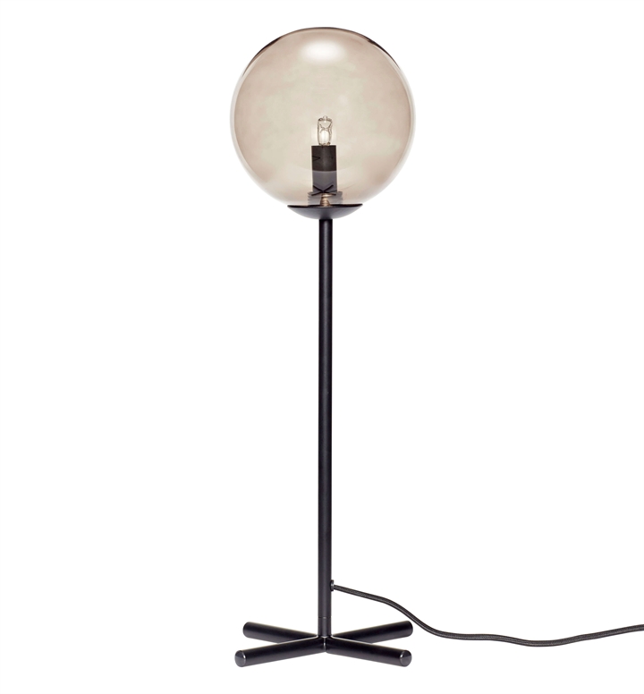 Champ bordlampe, sort/smoke