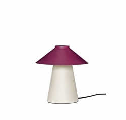 Chipper bordlampe, sand/burgundy