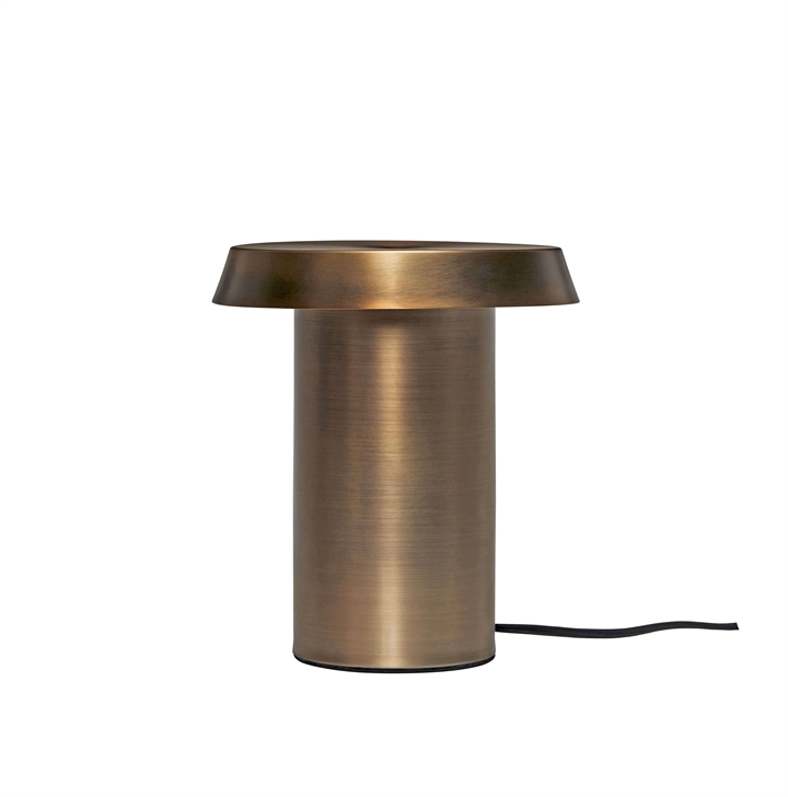 Keen bordlampe, bruneret messing