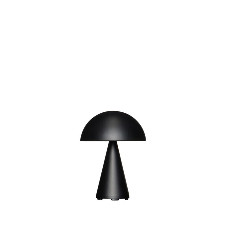 Mush Portable bordlampe / batterilampe, mat sort