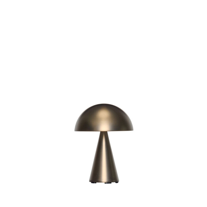Mush Portable bordlampe / batterilampe, bruneret messing