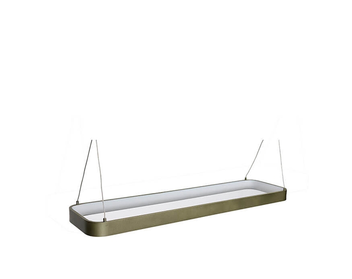 Tube pendel small, metallic mørkegrøn