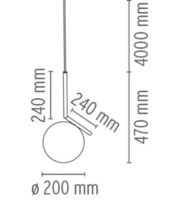 IC Light pendel, S1 krom