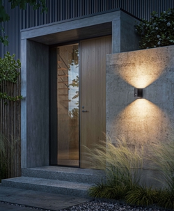 Eye Control udendørs væglampe m/sensor, antrasit