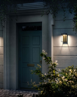 Gic base udendørs væglampe, deep black