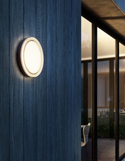 Lisc udendørs væglampe / loftlampe, antrasit