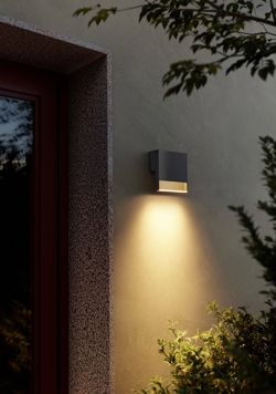 Li.2 udendørs væglampe, antrasit