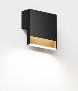 Li.2 udendørs væglampe, deep black