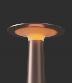 Lix batterilampe / bordlampe, bright bronze