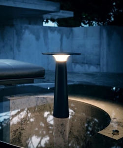 Lix batterilampe / bordlampe, jet black