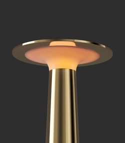 Lix batterilampe / bordlampe, messing