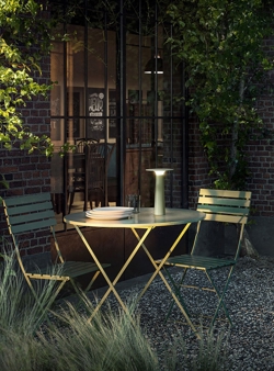 Lix batterilampe / bordlampe, sage