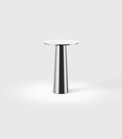 Lix mini batterilampe / bordlampe, krom