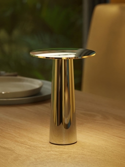 Lix mini batterilampe / bordlampe, messing