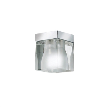 Ice Cube downlight, klar/krom