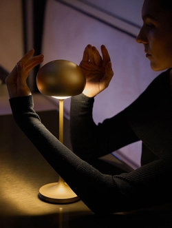 Clan Mini batterilampe, champagne