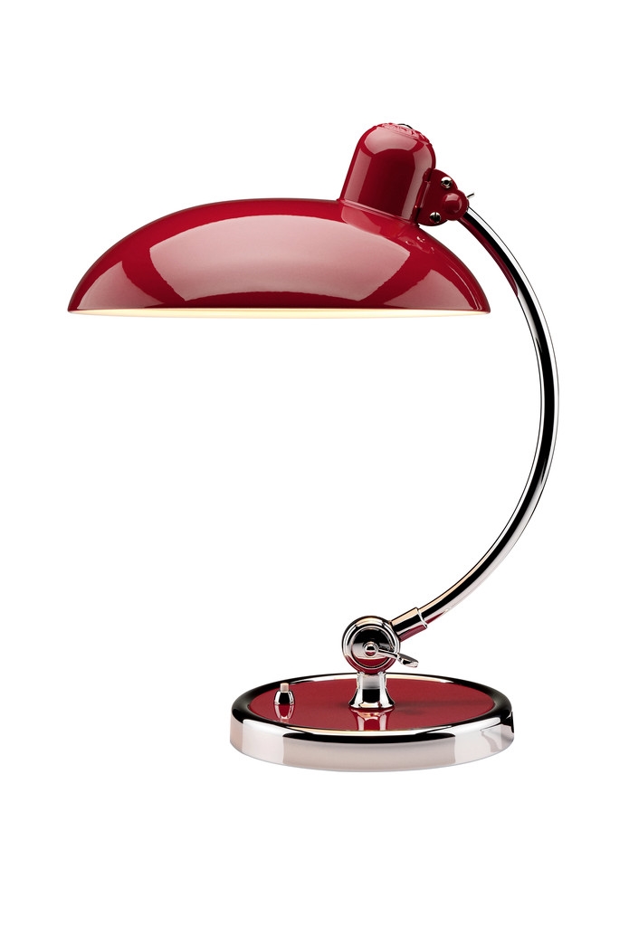 Kaiser idell 6631-T bordlampe, rubinrød