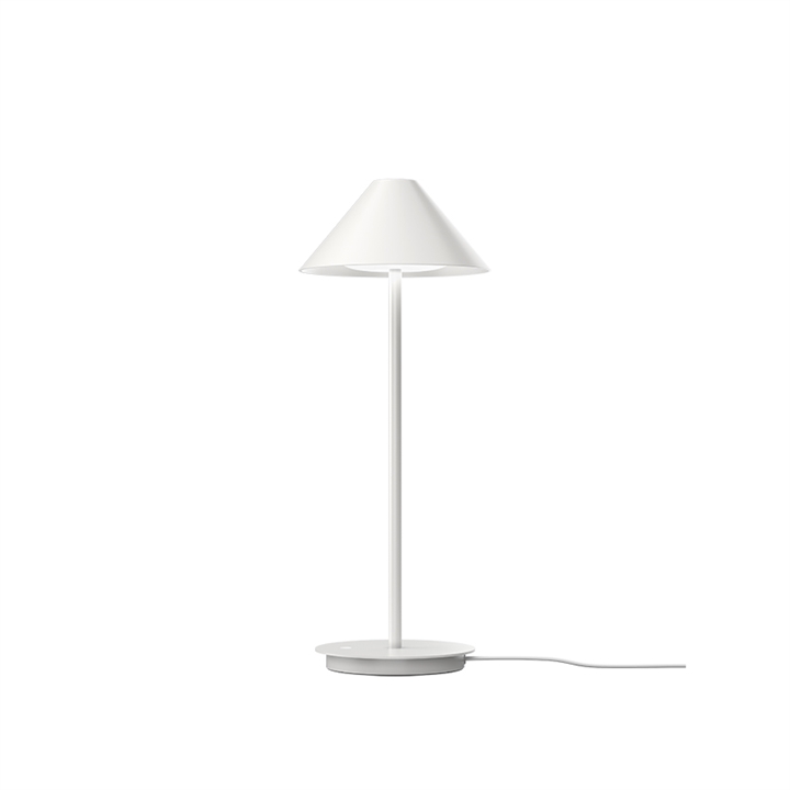 Keglen bordlampe m/bordfod, hvid