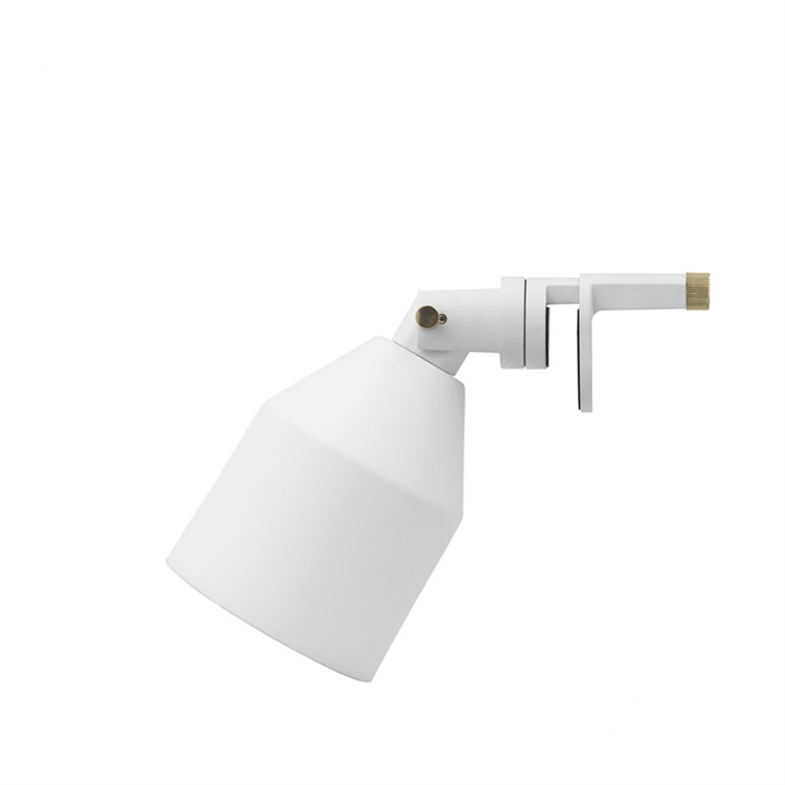 Klip lampe, hvid