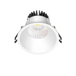 LED Downlight 10,9W, indbygning, mat hvid