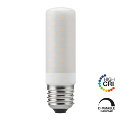 LED T28 rørpære 8W E27 opal Dim CRI 90