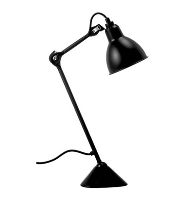 Lampe Gras No 205 bordlampe, sort