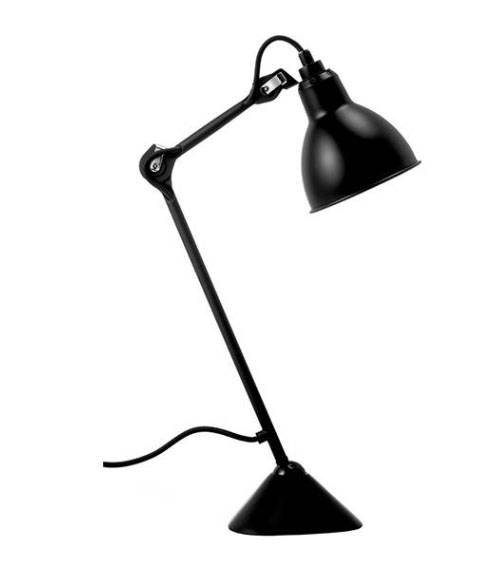 Lampe Gras No 205 bordlampe, sort