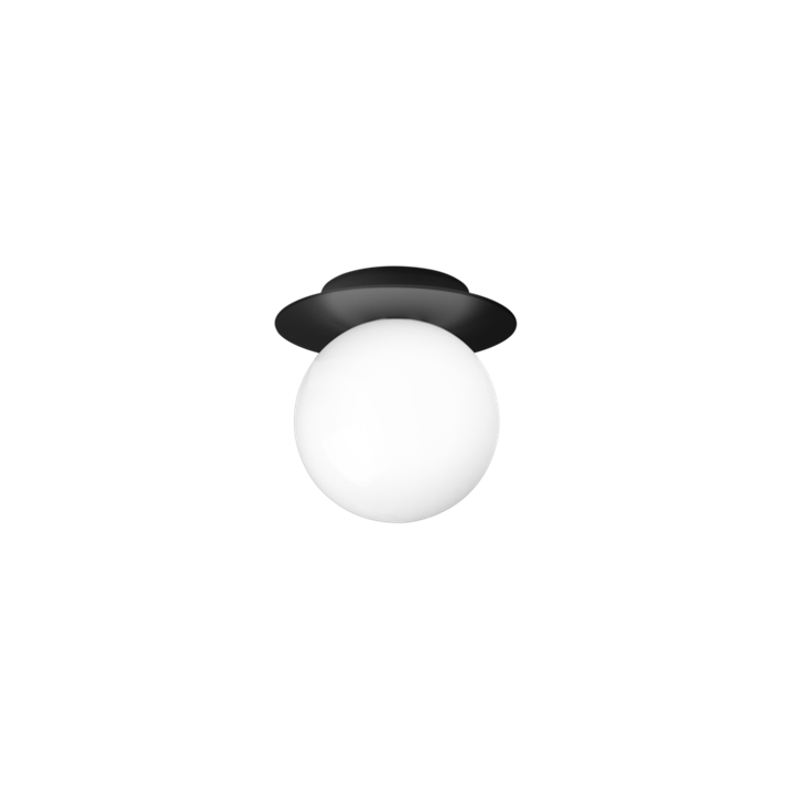 Liila 1 medium væglampe / loftlampe, sort/opal