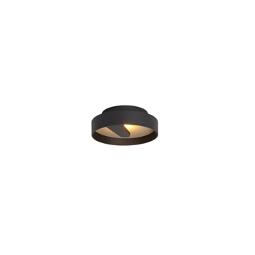 Lipps C/W loftlampe/væglampe Ø200. sort/quartz 