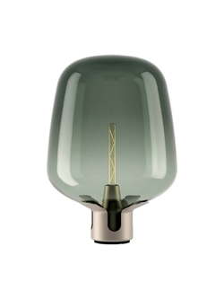 Flar large bordlampe, pearl/turquoise