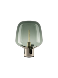 Flar medium bordlampe, pearl/turquoise