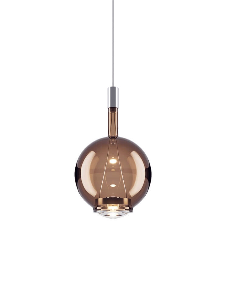Sky-Fall Round medium pendel, bronze