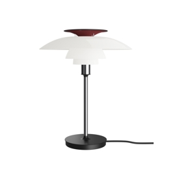 PH 80 bordlampe, opal/krom