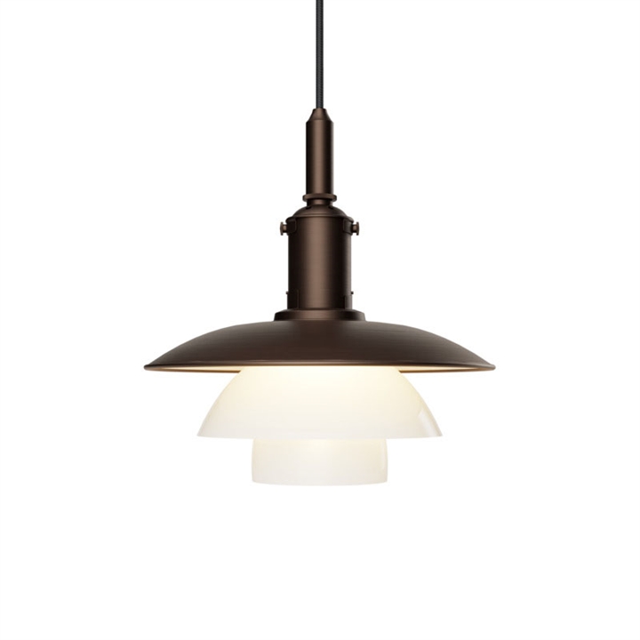 PH 3/3 pendel, aged brass/opal