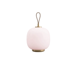VL45 Radiohus Portable batteri- / bordlampe, messing/pale rose