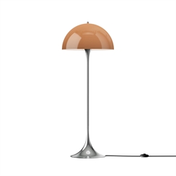 Panthella 500 gulvlampe, krom/brun opal