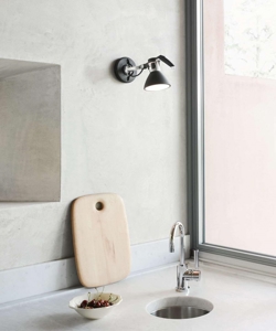 Fortebraccio væglampe/loftlampe, sort