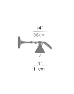 Fortebraccio Ø11 væglampe / loftlampe, metal