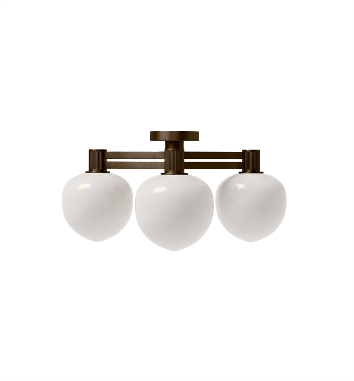 Memoir 3 loftlampe 120, bronze/opal