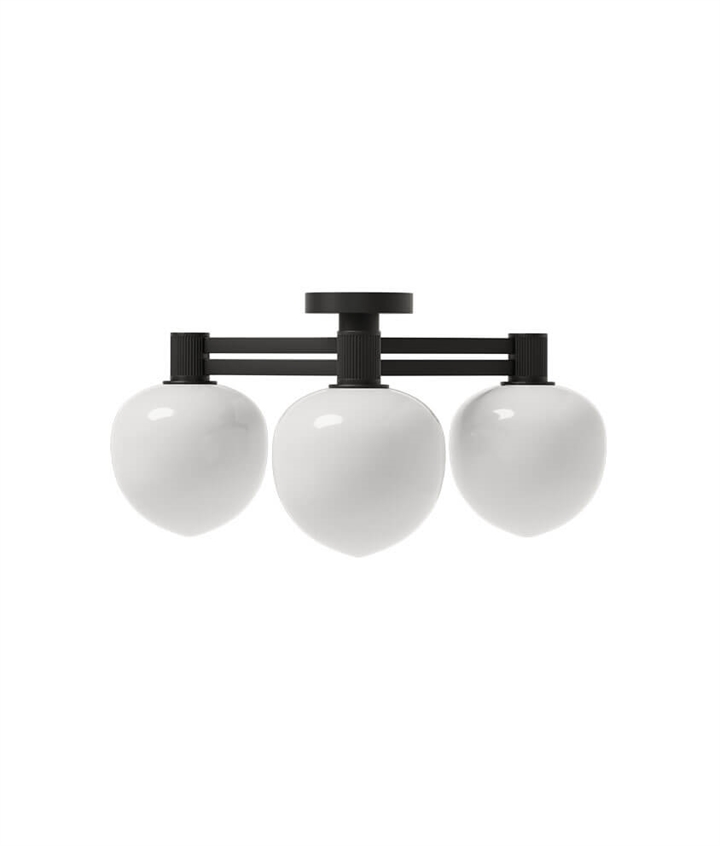 Memoir 3 loftlampe 120, sort/opal