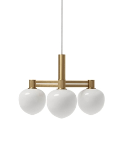 Memoir 3 lysekrone 120, messing/opal