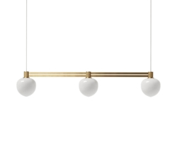 Memoir 3 side-by-side pendel 120, messing/opal