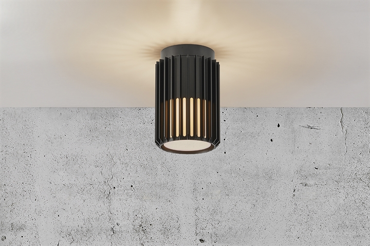 Udendørs loftslampe Matrix, sort