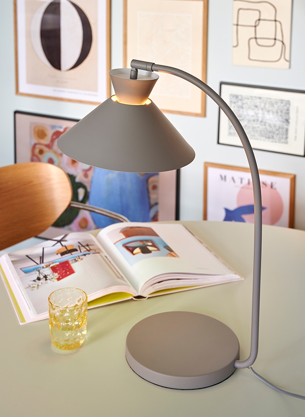 Dial Bordlampe Grå