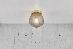Orbiform loftlampe E27, røgfarvet