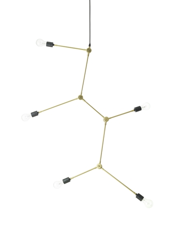 Harrison Chandelier, Messing