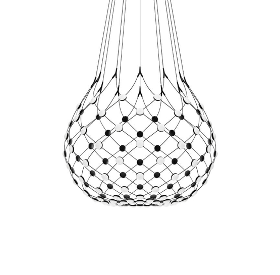 Mesh pendel Ø100 / 4 m ledning, sort